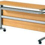 mobile steel folding leg long table