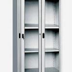 Steel Office Sliding Glass Door Cabinet