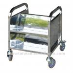 library book truck/stainless steel book cart/rolling book carrier
