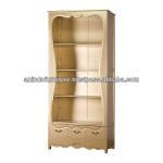 Gold Leaf Open Bookcase Tall with 3 Drawers-BCT3D