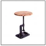Wood metal stool