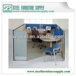 office partition cubicle workstation in MDF / workstation with coffer table