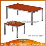 HY-404 Modern Design Tea Table With Steel legs