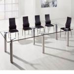 glass conference chair and desk-BL-801