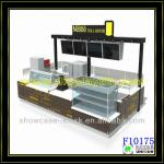 Wooden service food kiosk juice bar for sale shopping mall