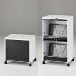 Japanese High-Quality Furniture 1 or 2-Shelf Cabinet Rack Cart with Lock-10-010MH, 011MH