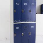 Modern style popular 6 door colorful school or commercial steel steel locker for sale