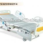 THREE FUNCTION ELECTRIC HOSPITAL BED WITH CENTRAL CONTROL LOCKING CASTORS