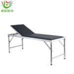 Hospital patient examination bed with spong leather