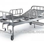 two crank stainless steel hospital bed