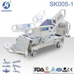 HOT!!! FDA approved High Quality 8 Functions ICU Hospital Bed Electric Patient Bed