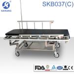 SKB037(C) Hospital Stainless Steel Height Adjustable Medical Trolley