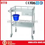 Stainless steel medical trolley cart