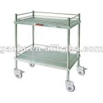 MT-101 CE certificate stainless steel two layer Medical Trolley