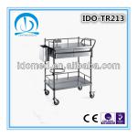 Stainless Steel Mobile Treatment Trolley With Drawers-IDO-TR213