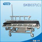 SKB037(C) Hospital stainless steel patient stretcher trolley