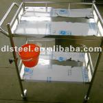 Steel medical trolley