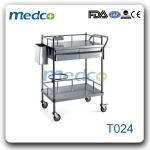 T024 Stainless steel medical carts and trolleys-T024