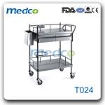 T024 Stainless steel medical carts and trolleys