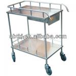 Economy multi function stainless steel hospital equipment trolley-E2