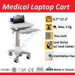 With fan laptop hospital mobile cart for Medical-CNN01