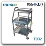 T002 Stainless steel medical equipment trolley HOSPITAL