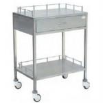 stainless steel medical instrument cart