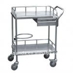 F-C12 Stainless Steel Single-drawer Medical Cart-F-C12