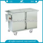 CE approved AG-SS035B stainless steel hospital food warmer trolley-hospital food warmer trolley AG-SS035B
