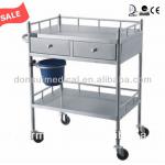 Guangdong Stainless Steel Medical Cart With Wheels-DR-323