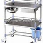 Stainless Steel Medical Trolley for Treatment F-17