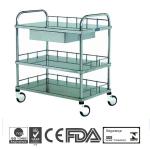 B6 Stainless Steel Medical Hospital Trolleys with CE-B6