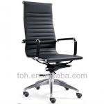 Good Quality Hospital Chair Black Leather Swivel Doctor Chair with Aluminum Base (FOH-F11-AL Doctor Chair)-FOH-F11-AL