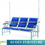 Hospital blood transfusion chair with infusion rod holder