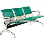 economy and high quality metal hospital room chair carbon steel four seats hospital waiting chair-D40