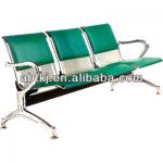 economy and high quality metal hospital room chair carbon steel four seats hospital waiting chair