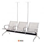 Steel Hospital Chair, waiting chair with table tops and catch holders