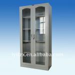double door all glass steel hospital cabinet-DZX-CB08
