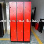 3 Column 4 line (12 doors) employee personal effects storage steel locker No Rust-TY-412