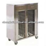 Stainless steel medical record trolley /30 grids