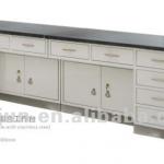 Hospital composite working table with stainless steel surface and bottom