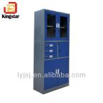 Two-tone Glass Door Modern Steel Hospital Cabinet