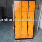 3 Column 4 line(12 Compartments) storage metal locker using in factory