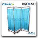 A001 Foldable stainless steel hospital ward screen