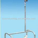 Stainless Steel Medical Single-Arm 4-Wheel Tray Lift Table / Hospital Tray Table
