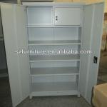 Double swing doors steel drugs cupboard with toxic box inside,disassembled steel storage cabinet