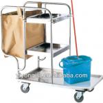 Foldable Hotel Trolley Room Service Carts with wheels/guest room service carts/linen trolley service carts