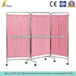 ALS-WS11 PU Leather Stainless Steel Medical Folding Privacy Screen