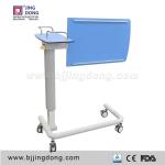 Movable Height adjustable Compact Grade Laminate Hospital Overbed / Dining / Laptop Table Mini Oder