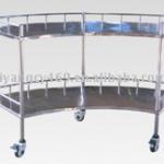 B-47 Medical table,stainless steel fan-shaped table